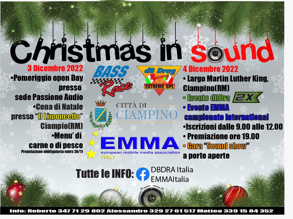 Christmas In Sound - Ciampino (Roma) @ Via Mura dei Francesi | Ciampino | Lazio | Italy