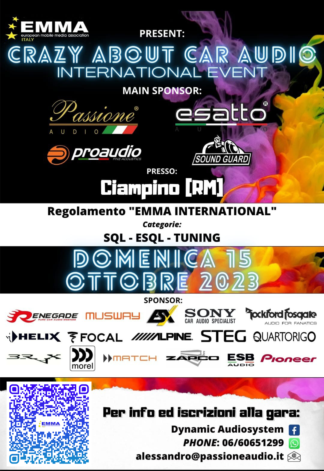 CRAZY ABOUT CAR AUDIO – CIAMPINO (RM) 15/10/2023 @ LARGO MARTIN LUTHER KING | Ardea | Lazio | Italy