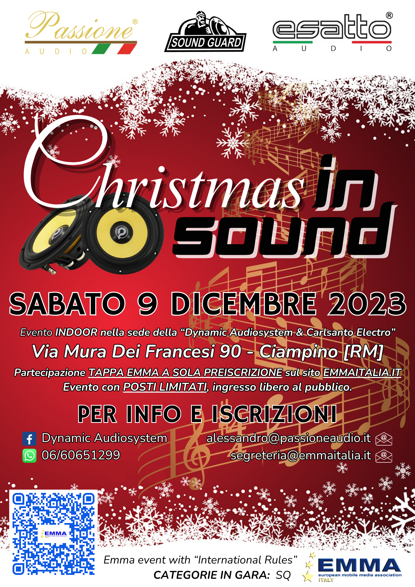 Christmas in Sound - Ciampino 09/12/2023 @ Via Mura dei Francesi 90 | Ciampino | Lazio | Italien