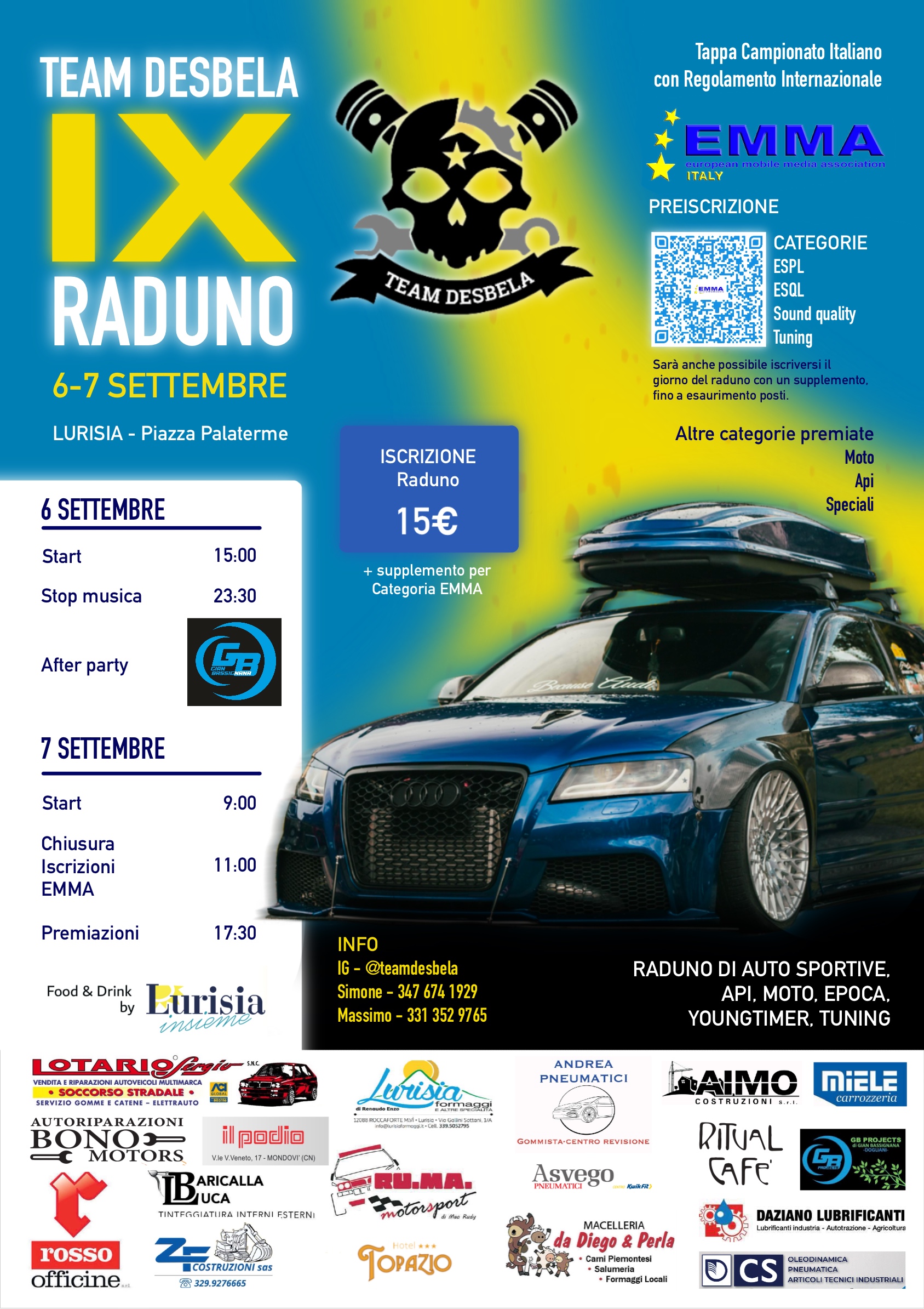 9° RADUNO TEAM DESBELA - LURISIA (CN) 06-07/09/2025 @ PIAZZA PALATERME | Lurisia | Piedmont | Italy
