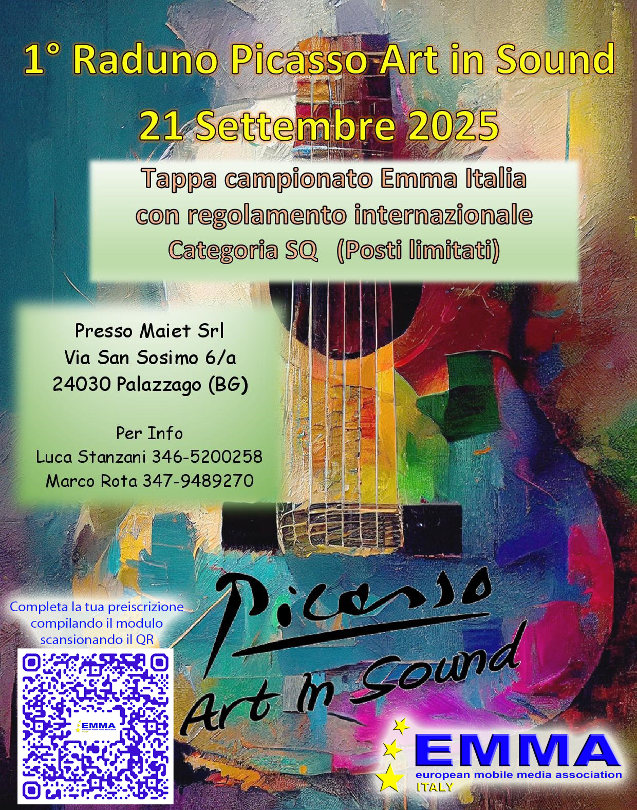 1° Raduno Picasso Art In Sound - Palazzago (BG) 21/09/2025 @ Via San Sosimo 6/a | Palazzago | Lombardy | Italy