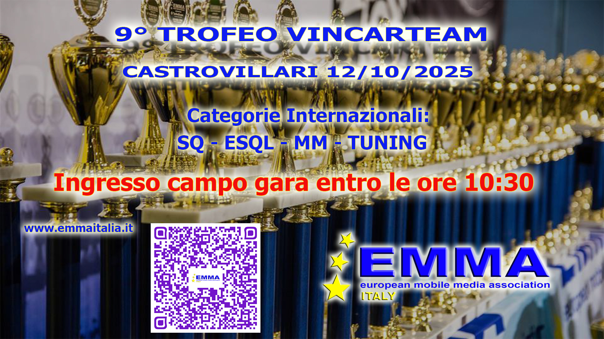9° TROFEO VINCARTEAM - Castrovillari (CS) 12/10/2025 @ Castrovillari | Calabria | Italy